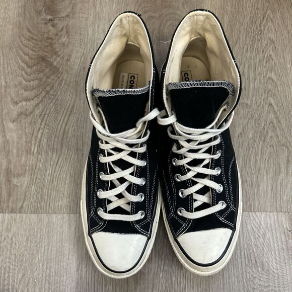 Converse Chuck Taylor All Star 70 Shoes High Top M9.5 W11.5 Black Sneakers - Picture 5 of 13